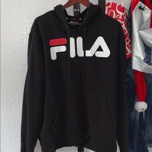 Fila sport - black hoodie oversized !